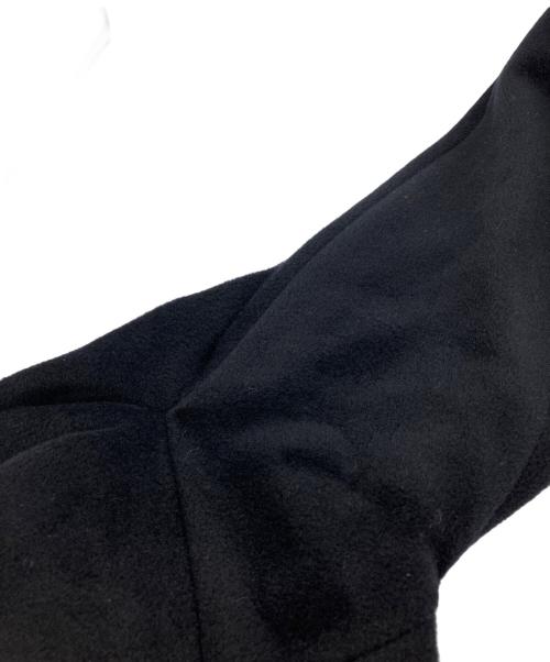 MaxMara（マックスマーラ）MaxMara (マックスマーラ) ウールロングコート ブラック サイズ:42の古着・服飾アイテム