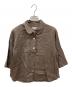 MARGARET HOWELL（マーガレットハウエル）の古着「LINEN VOILE SHIRT 七分袖 プルオーバー」｜ブラウン
