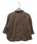 MARGARET HOWELL (マーガレットハウエル) LINEN VOILE SHIRT 七分袖 プルオーバー ブラウン サイズ:1：5000円