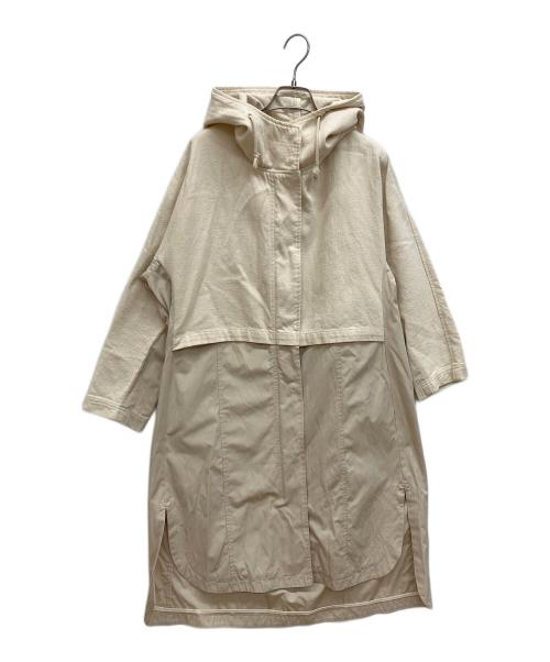 GALLARDA GALANTE（ガリャルダガランテ）GALLARDA GALANTE (ガリャルダガランテ) 異素材ドッキングロングマウンテンパーカー ベージュ サイズ:Fの古着・服飾アイテム