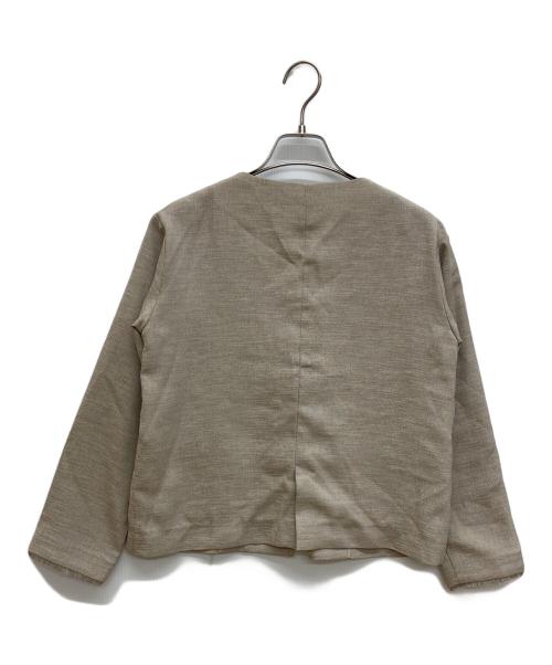 GALLARDA GALANTE NAVY（ガリャルダガランテネイビー）GALLARDA GALANTE NAVY (ガリャルダガランテネイビー) ノーカラージャケット ベージュ サイズ:Ｆの古着・服飾アイテム