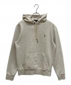 POLO RALPH LAURENポロ・ラルフローレン）の古着「ポニー刺繍パーカー ワンポイントパーカー」｜ベージュ