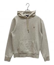 POLO RALPH LAUREN（ポロ・ラルフローレン）の古着「ポニー刺繍パーカー ワンポイントパーカー」｜ベージュ