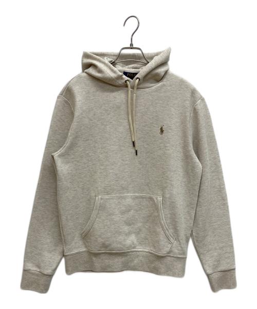 POLO RALPH LAUREN（ポロ・ラルフローレン）POLO RALPH LAUREN (ポロ・ラルフローレン) ポニー刺繍パーカー ワンポイントパーカー ベージュ サイズ:Sの古着・服飾アイテム
