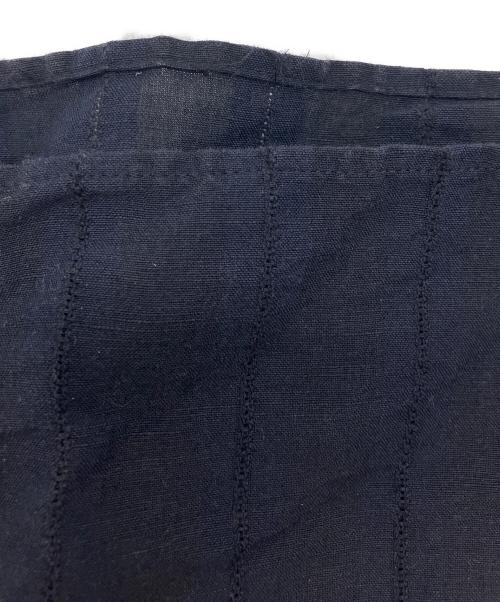 23区（ニジュウサンク）23区 (ニジュウサンク) カラミストライプ ワンピース ネイビー サイズ:44の古着・服飾アイテム