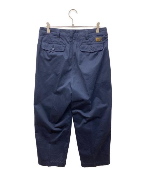 ALPHA（アルファ）ALPHA (アルファ) OFFICERS 2TUCK CHINO ネイビー サイズ:Ｍの古着・服飾アイテム
