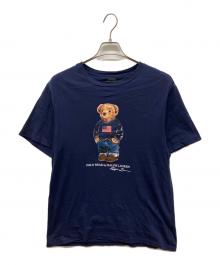 POLO RALPH LAUREN（ポロ・ラルフローレン）の古着「ポロベアプリントTシャツ」｜ネイビー