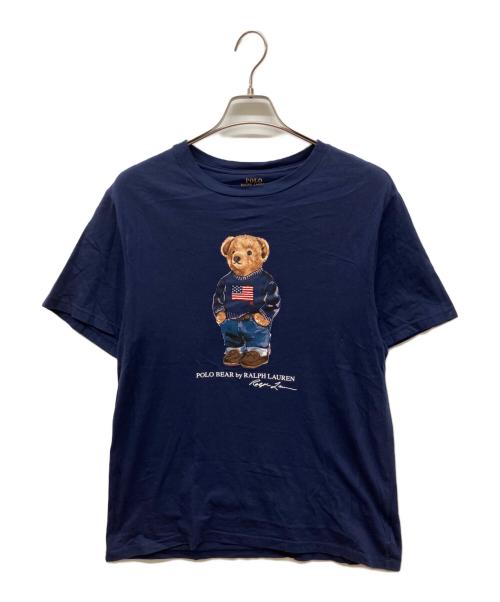 POLO RALPH LAUREN（ポロ・ラルフローレン）POLO RALPH LAUREN (ポロ・ラルフローレン) ポロベアプリントTシャツ ネイビー サイズ:XLの古着・服飾アイテム