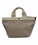 Herve Chapelierエルベシャプリエ）の古着「707GP 　Mサイズ　リュクス舟形レザートートバッグ　マスティック」｜マスティック