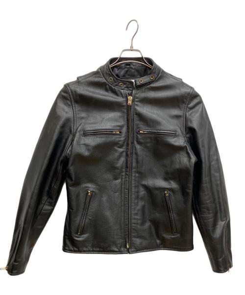 63 leathers（ロクサン レザーズ）63 leathers (ロクサン レザーズ) シングルライダースジャケット ブラック サイズ:XLの古着・服飾アイテム