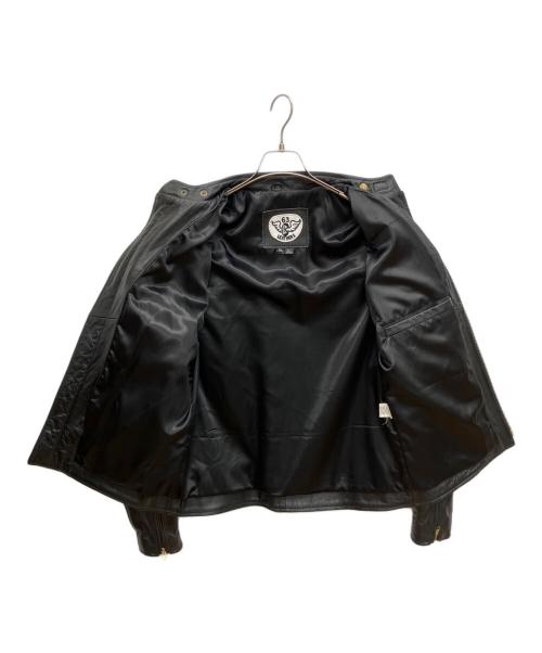 63 leathers（ロクサン レザーズ）63 leathers (ロクサン レザーズ) シングルライダースジャケット ブラック サイズ:XLの古着・服飾アイテム