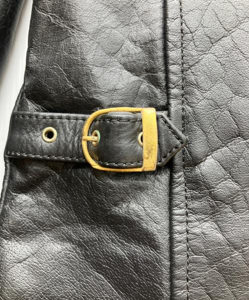 63 leathers（ロクサン レザーズ）63 leathers (ロクサン レザーズ) シングルライダースジャケット ブラック サイズ:XLの古着・服飾アイテム