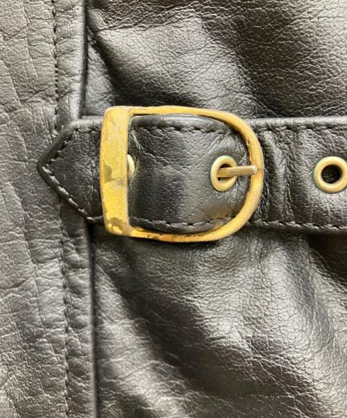 63 leathers（ロクサン レザーズ）63 leathers (ロクサン レザーズ) シングルライダースジャケット ブラック サイズ:XLの古着・服飾アイテム