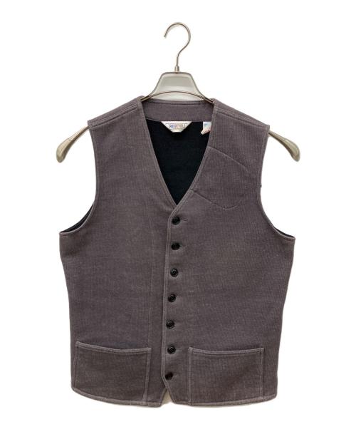 FIVE BROTHER（ファイブブラザー）FIVE BROTHER (ファイブブラザー) 裏フリースワークベスト グレー サイズ:Ｌの古着・服飾アイテム