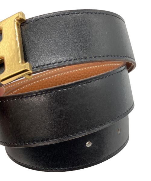 HERMES（エルメス）HERMES (エルメス) Hバックルコンスタンスベスト ブラック サイズ:74の古着・服飾アイテム