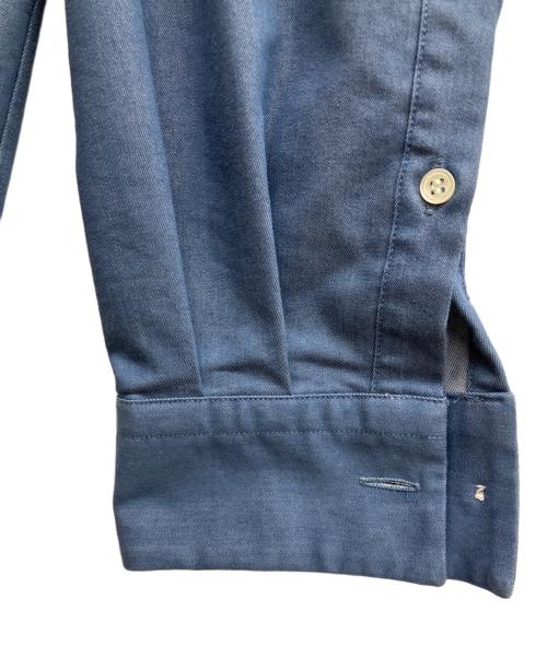 :colon（コロン）:COLON (コロン) 4oz Light Denimシャツ　ノーカラーシャツ ブルー サイズ:3の古着・服飾アイテム