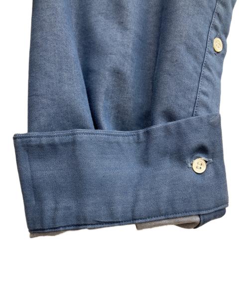 :colon（コロン）:COLON (コロン) 4oz Light Denimシャツ　ノーカラーシャツ ブルー サイズ:3の古着・服飾アイテム