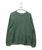 STEVEN ALANスティーブンアラン）の古着「AZE CREW NECK KNIT-LOOSE/ニット」｜グリーン