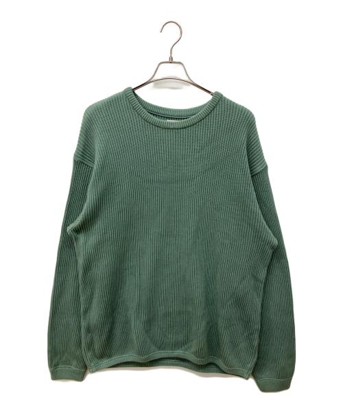 STEVEN ALAN（スティーブンアラン）STEVEN ALAN (スティーブンアラン) AZE CREW NECK KNIT-LOOSE/ニット グリーン サイズ:XLの古着・服飾アイテム