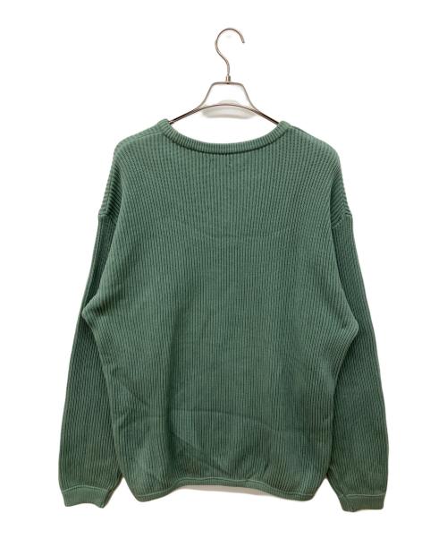 STEVEN ALAN（スティーブンアラン）STEVEN ALAN (スティーブンアラン) AZE CREW NECK KNIT-LOOSE/ニット グリーン サイズ:XLの古着・服飾アイテム