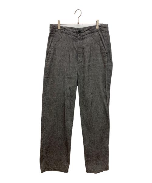 ULTERIOR（アルテリア）ULTERIOR (アルテリア) L/S TWILL WORK PANTS リネンシルクツイルワークパン グレー サイズ:4の古着・服飾アイテム