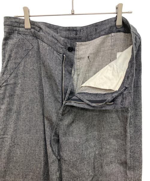 ULTERIOR（アルテリア）ULTERIOR (アルテリア) L/S TWILL WORK PANTS リネンシルクツイルワークパン グレー サイズ:4の古着・服飾アイテム