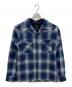 PENDLETON（ペンドルトン）の古着「BOARD SHIRT FITTED　ボードシャツ　オンブレチェックウールシャツ」｜ブルー