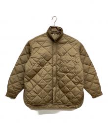 H BEAUTY&YOUTH（エイチ ビューティー&ユース）の古着「OLMETEX QUILTING OVER SHIRT/シャツジャケット キルティングジャケット」｜ベージュ