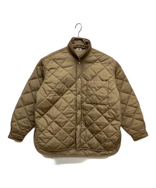 H BEAUTY&YOUTH（エイチ ビューティー&ユース）H BEAUTY&YOUTH (エイチ ビューティー&ユース) OLMETEX QUILTING OVER SHIRT/シャツジャケット キルティングジャケット ベージュ サイズ:Sの古着・服飾アイテム
