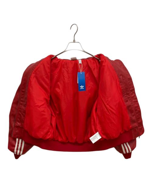 adidas（アディダス）adidas (アディダス) Adilenium Season 3 Vintage Faux Leather Jacket レッド サイズ:Ｌ 未使用品の古着・服飾アイテム
