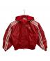 adidas（アディダス）の古着「Adilenium Season 3 Vintage Faux Leather Jacket」｜レッド