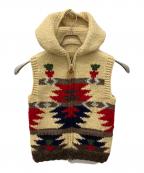 CANADIAN SWEATERカナディアンセーター）の古着「カウチンニットベスト」｜ベージュ