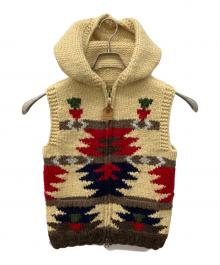 CANADIAN SWEATER（カナディアンセーター）の古着「カウチンニットベスト」｜ベージュ