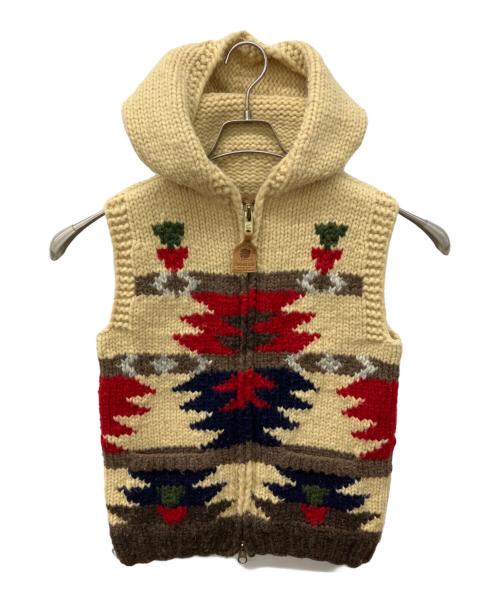 CANADIAN SWEATER（カナディアンセーター）CANADIAN SWEATER (カナディアンセーター) カウチンニットベスト ベージュ サイズ:不明の古着・服飾アイテム