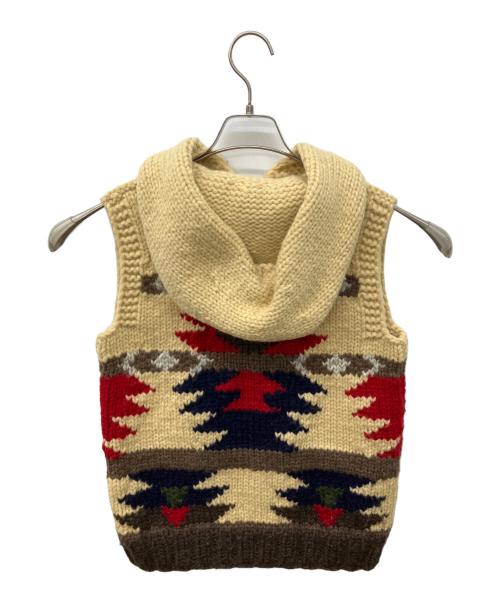 CANADIAN SWEATER（カナディアンセーター）CANADIAN SWEATER (カナディアンセーター) カウチンニットベスト ベージュ サイズ:不明の古着・服飾アイテム