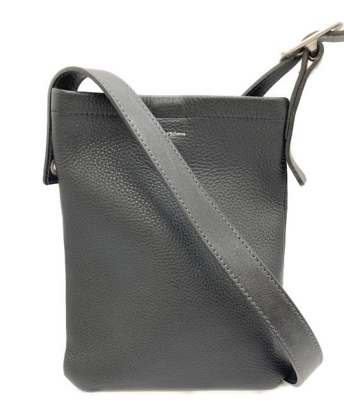 HENDER SCHEME（エンダースキーマ）HENDER SCHEME (エンダースキーマ) one side belt bag small ワン サイド ベルト バッグ スモールショルダーバッグ ブラックの古着・服飾アイテム
