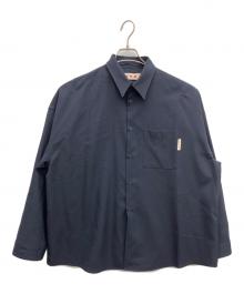 MARNI（マルニ）の古着「ウールトロピカルシャツ」｜ネイビー