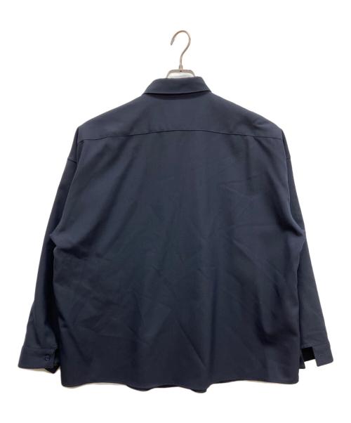 MARNI（マルニ）MARNI (マルニ) ウールトロピカルシャツ ネイビー サイズ:46の古着・服飾アイテム