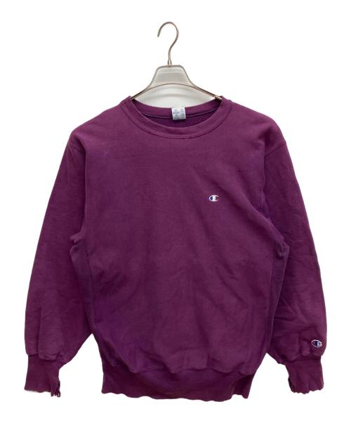 Champion REVERSE WEAVE（チャンピオン リバース ウィーブ）Champion REVERSE WEAVE (チャンピオン リバース ウィーブ) 90's刺繍タグリバースウィーブスウェット パープル サイズ:XLの古着・服飾アイテム