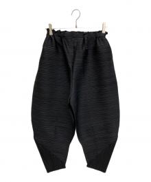PLEATS PLEASE（プリーツプリーズ）の古着「プリーツサルエルパンツ」｜ブラック