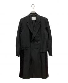 TOGA PULLA（トーガ プルラ）の古着「PVCビニール付ダブルコート」｜ブラック