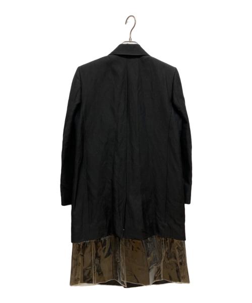 TOGA PULLA（トーガ プルラ）TOGA PULLA (トーガ プルラ) PVCビニール付ダブルコート ブラック サイズ:36の古着・服飾アイテム