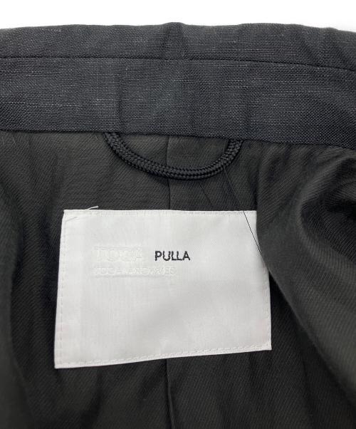 TOGA PULLA（トーガ プルラ）TOGA PULLA (トーガ プルラ) PVCビニール付ダブルコート ブラック サイズ:36の古着・服飾アイテム
