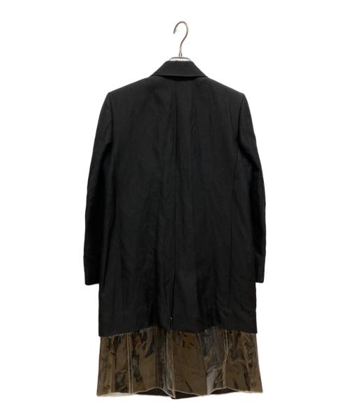 TOGA PULLA（トーガ プルラ）TOGA PULLA (トーガ プルラ) PVCビニール付ダブルコート ブラック サイズ:36の古着・服飾アイテム