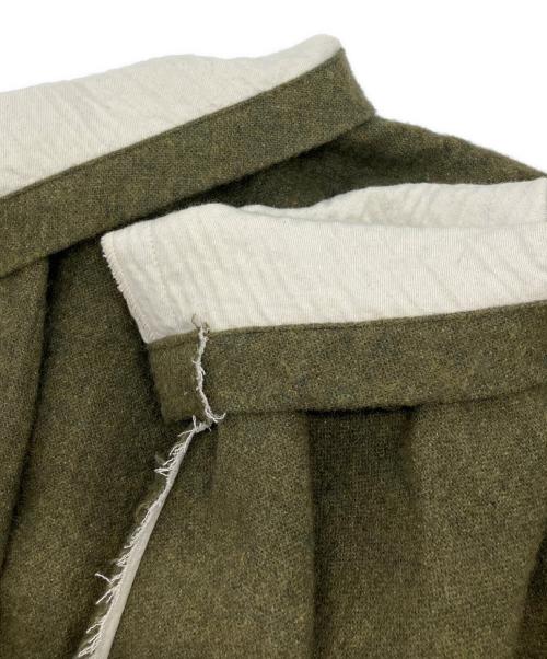 Y's（ワイズ）Y's (ワイズ) 変形ウールサルエルパンツ グリーン サイズ:2の古着・服飾アイテム