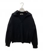 NKNITンニット）の古着「スキッパーニット」｜ブラック