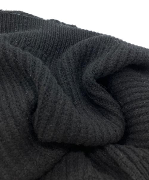 NKNIT（ンニット）NKNIT (ンニット) スキッパーニット ブラック サイズ:FREEの古着・服飾アイテム