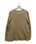 AURALEE (オーラリー) LUSTER PLAITING L/S TEE　クルーネックロングスリーブカットソー　長袖tシャツ ブラウン サイズ:5：5000円