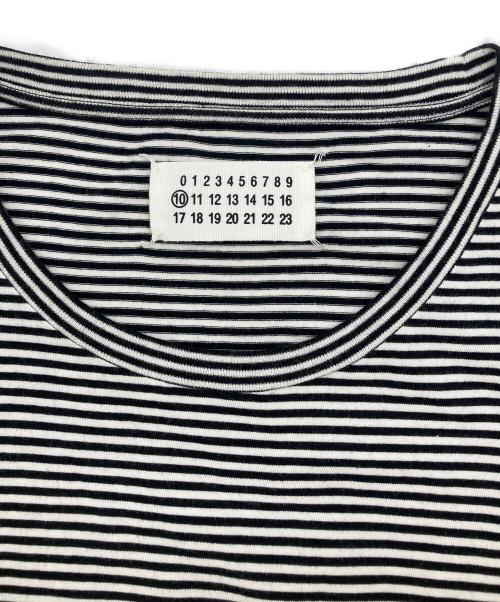 Maison Margiela（メゾンマルジェラ）Maison Margiela (メゾンマルジェラ) CREW NECK BORDER TEE ブラック サイズ:Ｓの古着・服飾アイテム