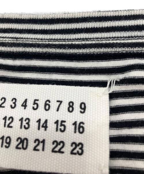 Maison Margiela（メゾンマルジェラ）Maison Margiela (メゾンマルジェラ) CREW NECK BORDER TEE ブラック サイズ:Ｓの古着・服飾アイテム